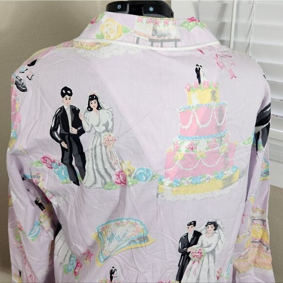 Nick & Nora Love & Marriage Pajamas Plus Size 3X NWOT 90's Y2K 2000's - Picture 7 of 15